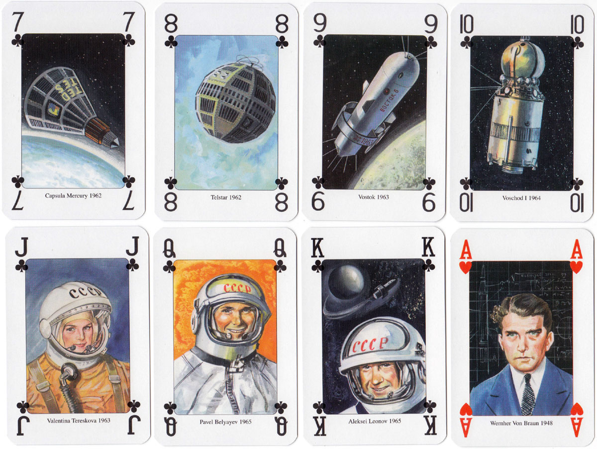 ‘Moon Race’ playing cards published by Lo Scarabeo, Via Varese 15c, 10152 Torino Italy, 2004