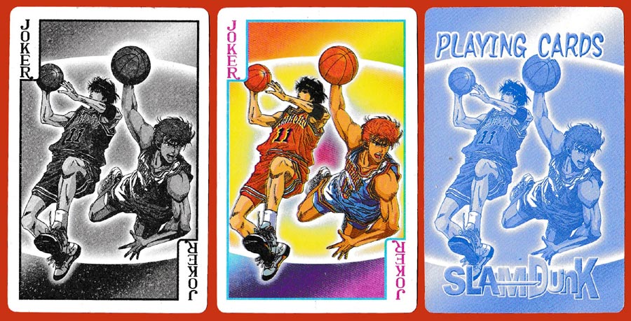 Guanlangaoshou / Slam Dunk basketball-themed playing cards, Japan, 1990s