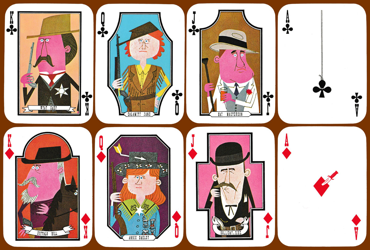 Torys Western Cards made by Nintendo PC Co. Ltd, Kyoto, Japan, 1967, for Suntory Limited