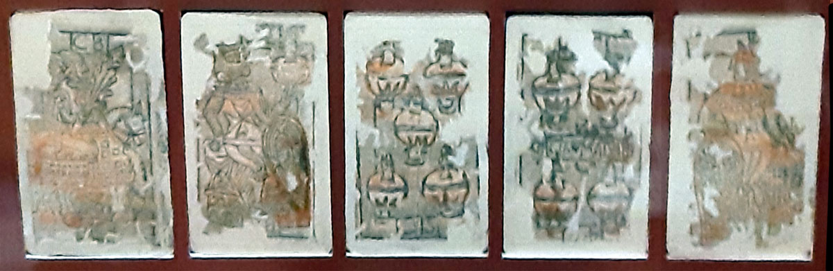 Antique playing cards in Vittoriosa Church Museum dating back to the Knights of Malta period