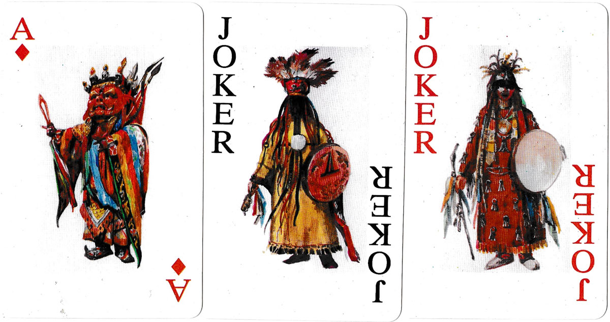 National Costumes of Mongolia playing cards produced by the Wuyi Giant Colour Printing Co., Ltd