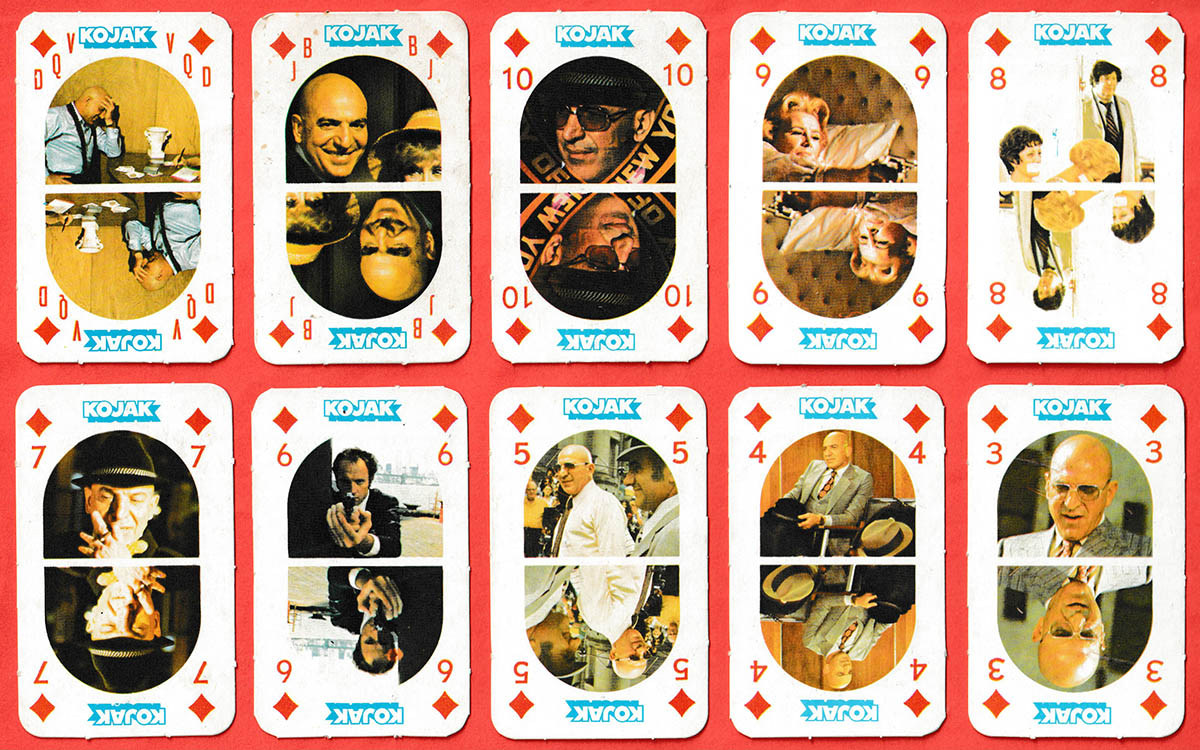 Kojak bubble gum cards published by Monty Gum, Leiden, the Netherlands, 1978