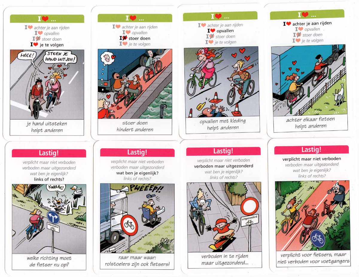 Verkeers Kwartet rioad safety card game published by Veilig Verkeer Nederland, 2007