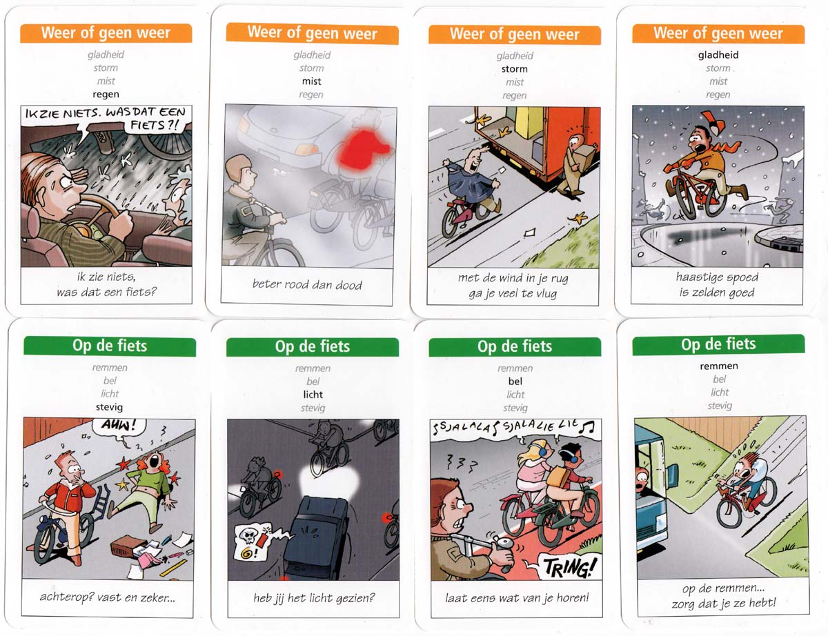 Verkeers Kwartet rioad safety card game published by Veilig Verkeer Nederland, 2007