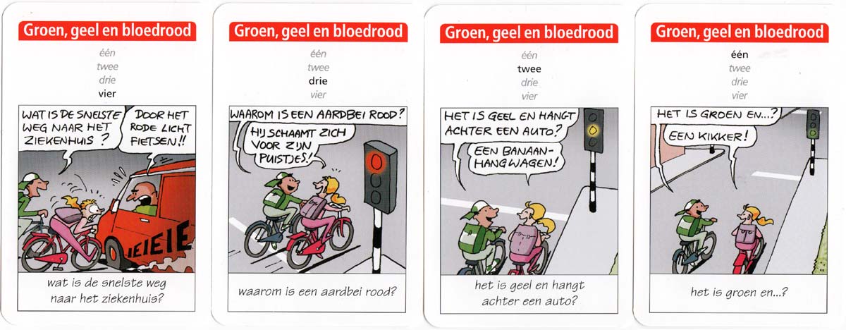 Verkeers Kwartet rioad safety card game published by Veilig Verkeer Nederland, 2007