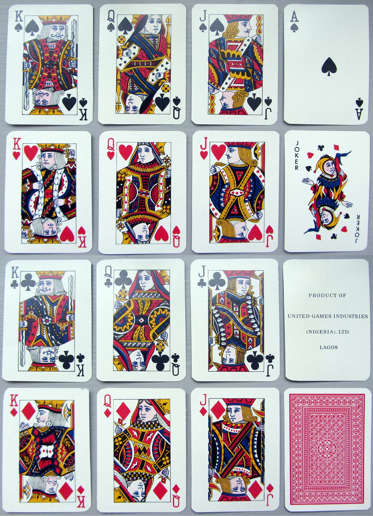 English pattern from Nigeria — The World of Playing Cards
