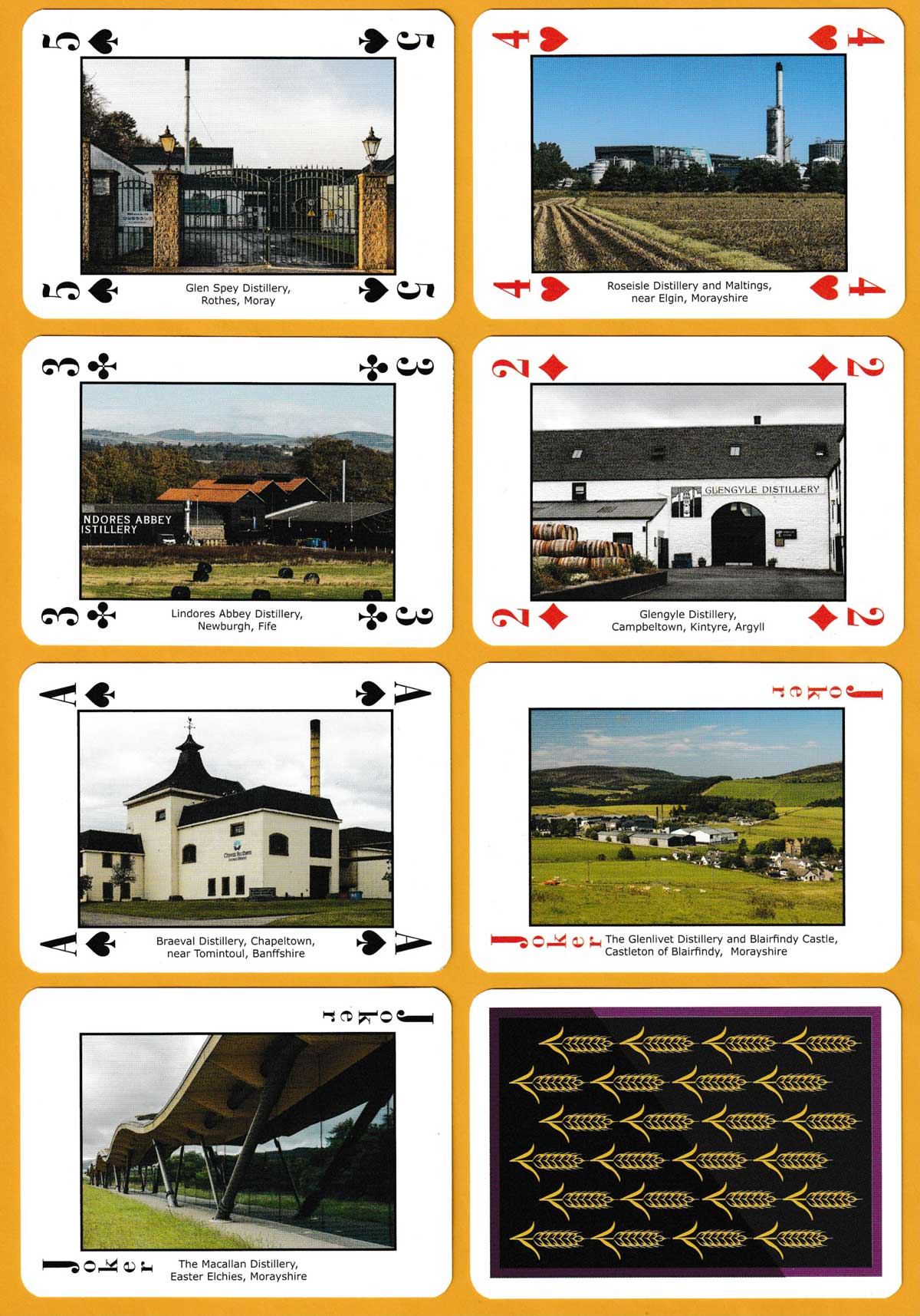 The Malt Whiskies of Scotland playing cards (triple set) published by Neil Macleod Prints & Enterprises Ltd, 2022