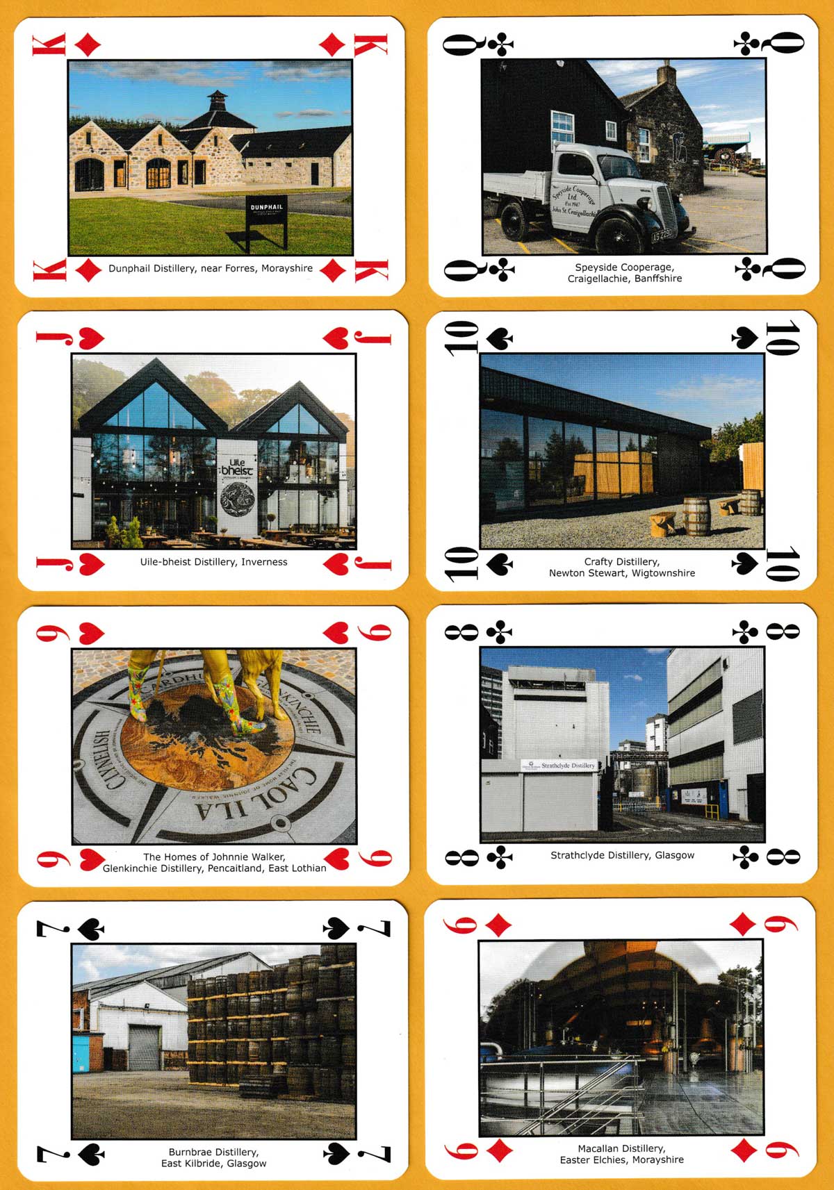 The Malt Whiskies of Scotland playing cards (triple set) published by Neil Macleod Prints & Enterprises Ltd, 2022