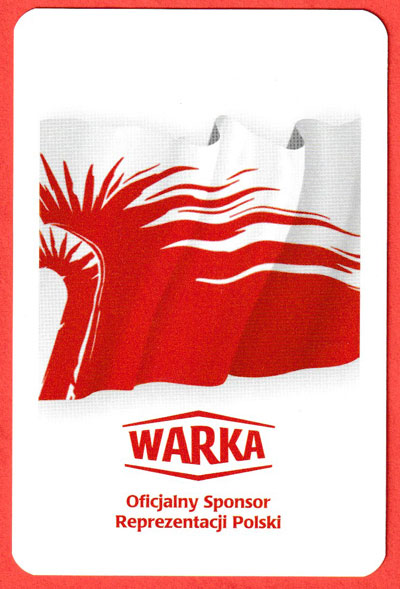 Warka Brewery playing cards printed by Trefl, Poland, 2011