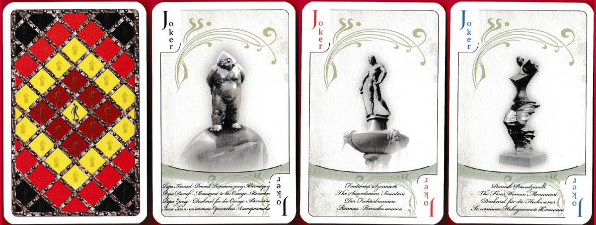 Wrocław souvenir playing cards designed by Katarzyna Tomala, printed by Cartamundi Poland, 2011