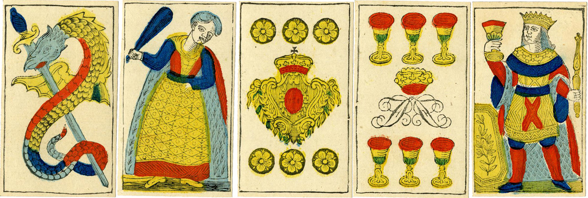 Portuguese pattern playing cards published in Rio de Janeiro, Brazil, late 19th century. © The Trustees of the British Museum