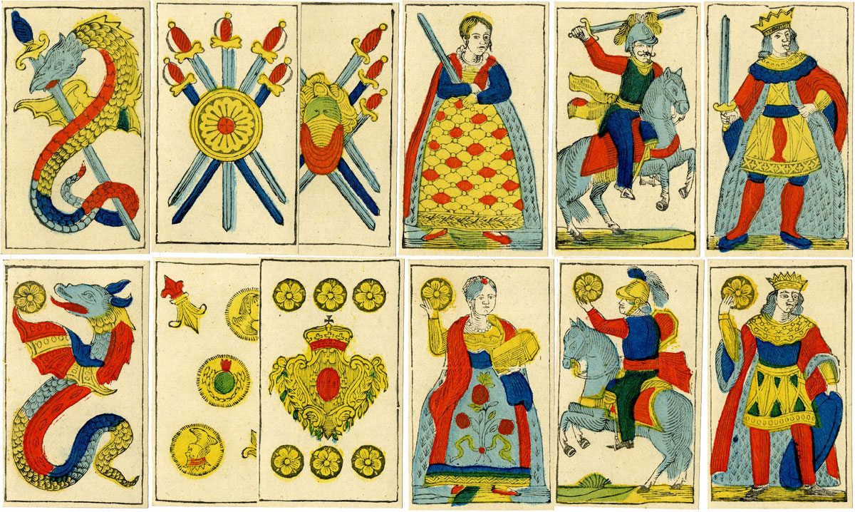 Portuguese pattern playing cards published in Rio de Janeiro, Brazil, late 19th century. © The Trustees of the British Museum