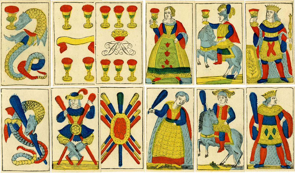 Portuguese pattern playing cards published in Rio de Janeiro, Brazil, late 19th century. © The Trustees of the British Museum