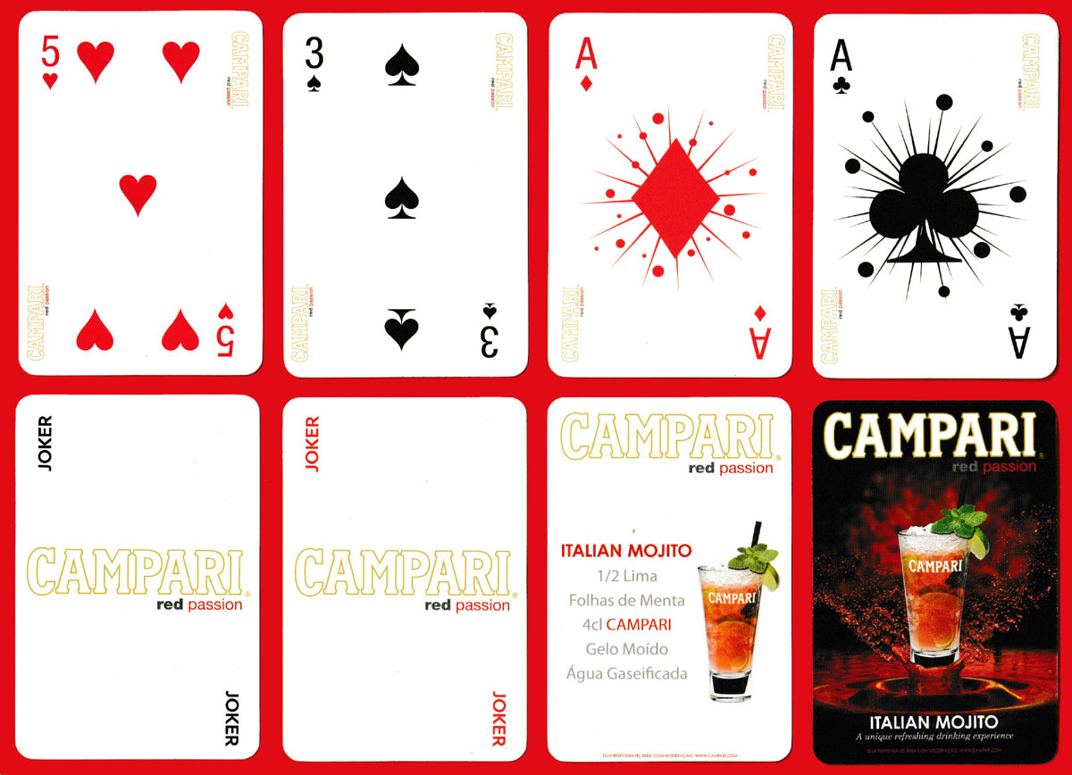 Campari playing cards for the Portuguese or Brazilian market, c.2017