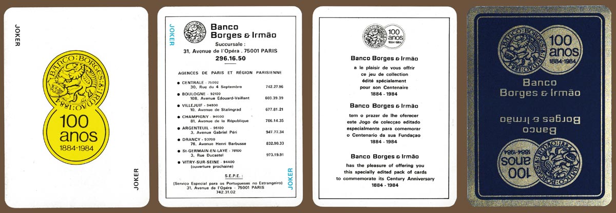 Banco Borges & Irmão centenary 1984