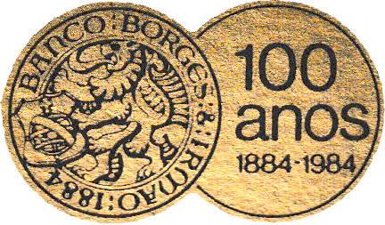 Banco Borges & Irmão centenary 1984