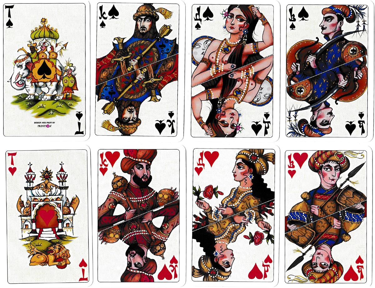 ‘Kashmir’ Playing Cards designed by Lev Liberman and printed by Printissa, Russia, 2005