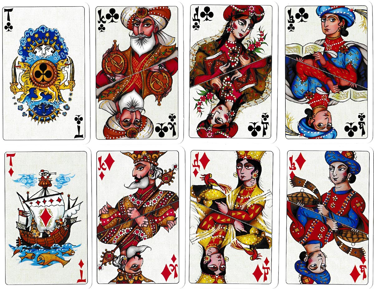 ‘Kashmir’ Playing Cards designed by Lev Liberman and printed by Printissa, Russia, 2005