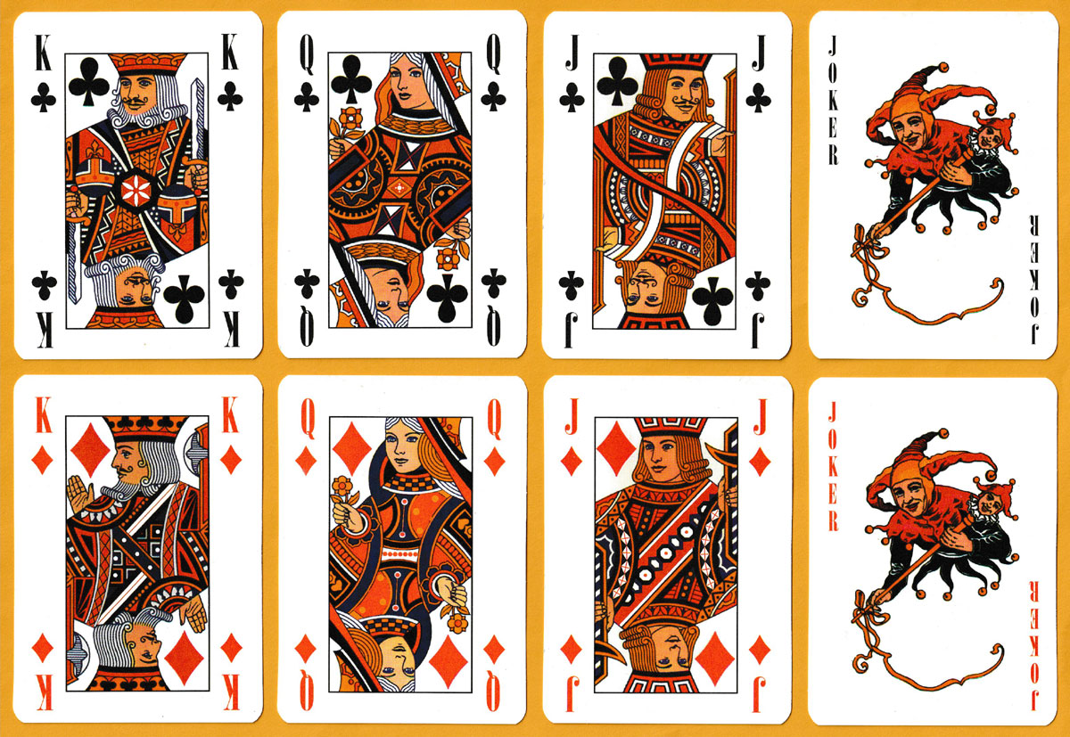 standard English deck designed and produced by Observer Printing & JRC Industries, Pietermaritzburg, South Africa, c2000