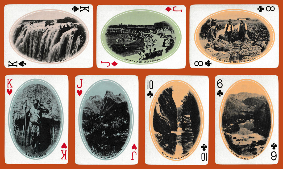 South Africa Souvenir playing cards by USPCC, c.1910