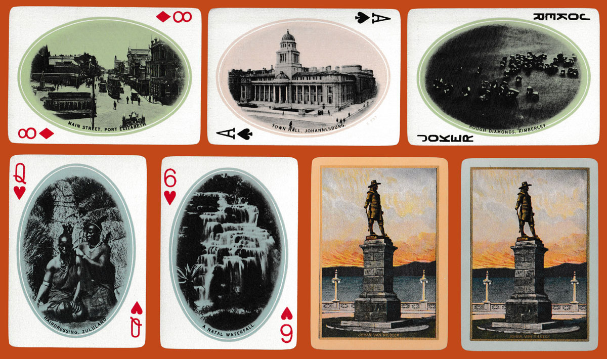 South Africa Souvenir playing cards by USPCC, c.1910