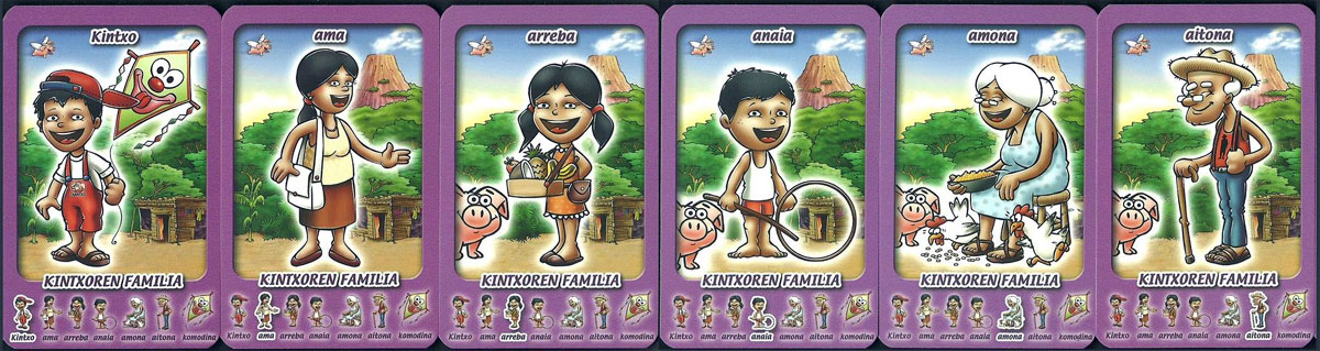 ‘Pirritx eta Porrotx’ Happy Families card game from the Basque Country, 2005