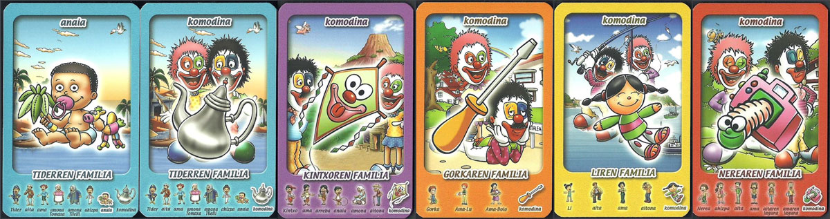 ‘Pirritx eta Porrotx’ Happy Families card game from the Basque Country, 2005