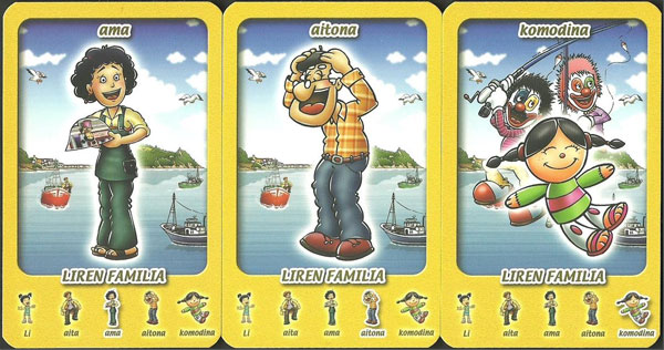 ‘Pirritx eta Porrotx’ Happy Families card game from the Basque Country, 2005