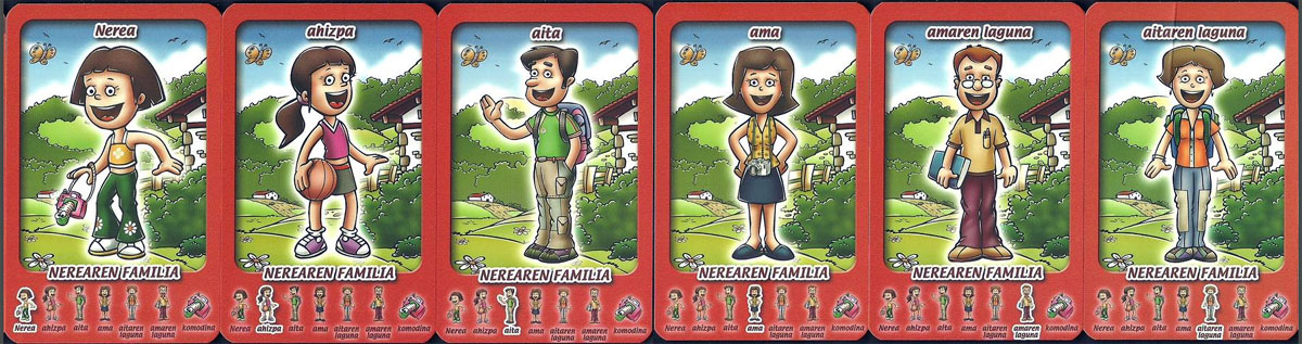 ‘Pirritx eta Porrotx’ Happy Families card game from the Basque Country, 2005