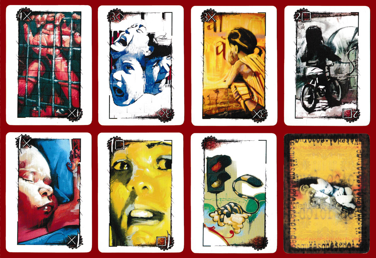 playing cards by El Niño de las Pinturas Spanish graffiti artist Raúl Ruiz