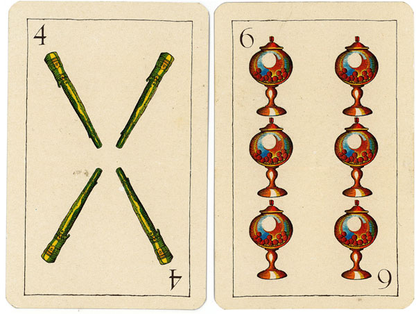 Naipe Vizcaino Basque deck published in 1979 by Industrias Gráficas Castuera and the Caja de Ahorros Vizcaína