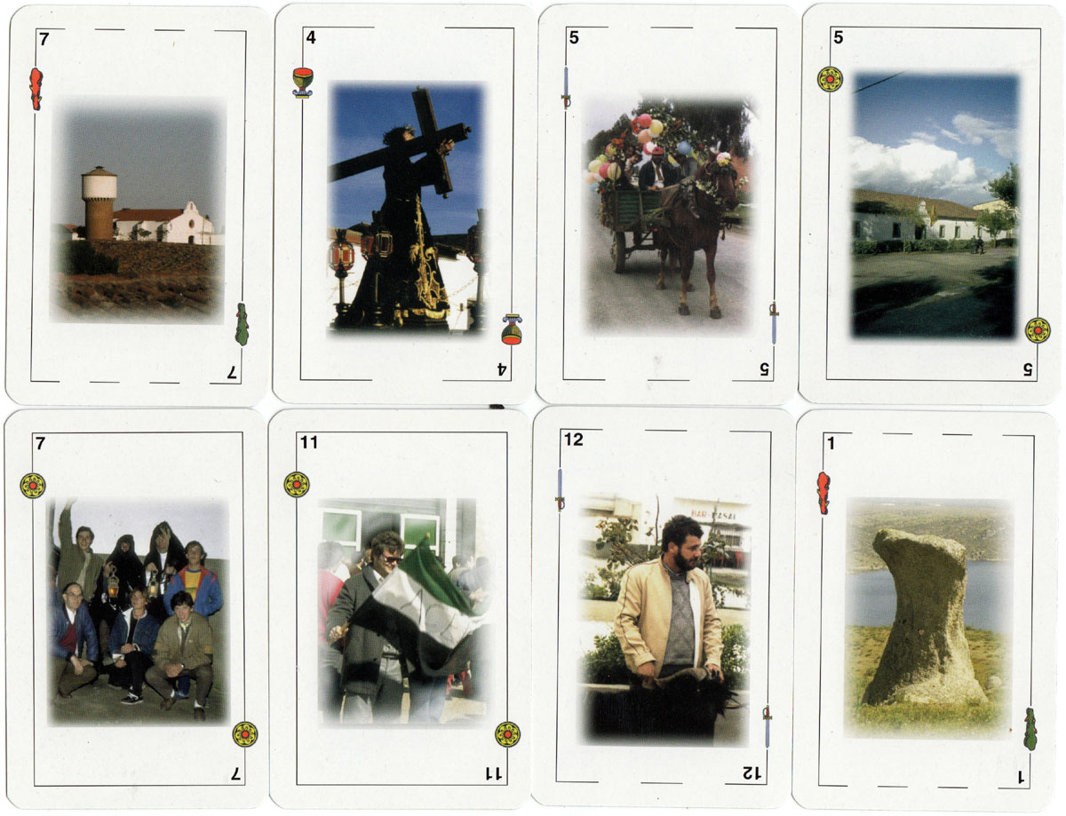 souvenir playing cards from Acehúche manufactured by Naipes Comas, 2001