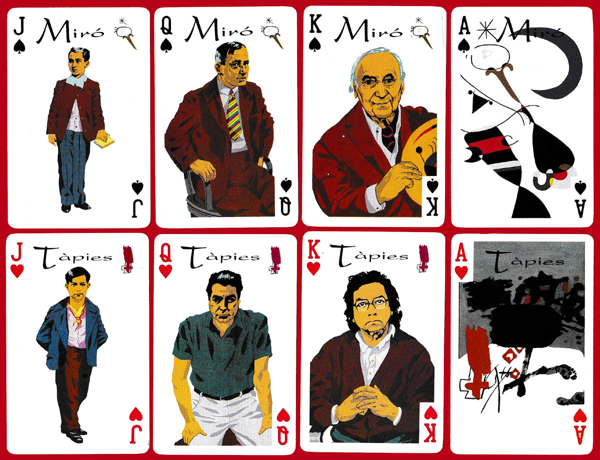 Ases de la pintura / Masters of painting playing cards made by Naipes Comas, c.1990