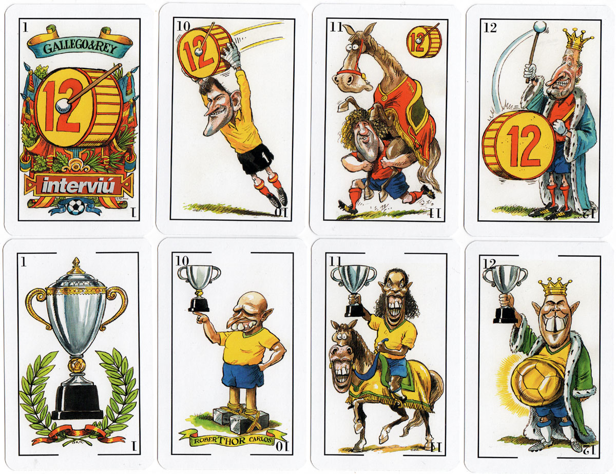 “La Baraja del Mundial” cartoon deck published by Fournier for ‘Interviú’ news magazine, 2006