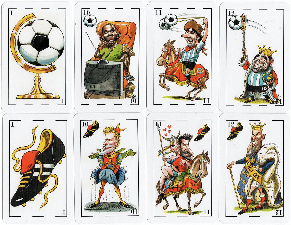 “La Baraja del Mundial” cartoon deck published by Fournier for ‘Interviú’ news magazine, 2006