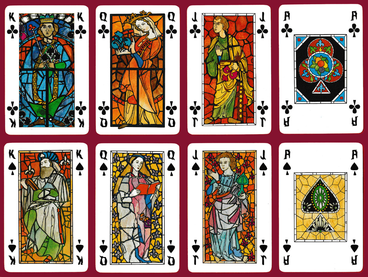 ‘Crystal Time’ playing cards designed by Violeta Monreal. Printed by Heraclio Fournier, S.A., Vitoria, Spain, 1994