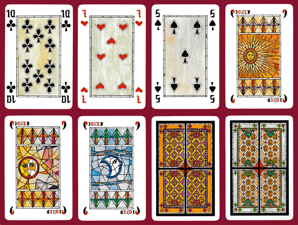 ‘Crystal Time’ playing cards designed by Violeta Monreal. Printed by Heraclio Fournier, S.A., Vitoria, Spain, 1994