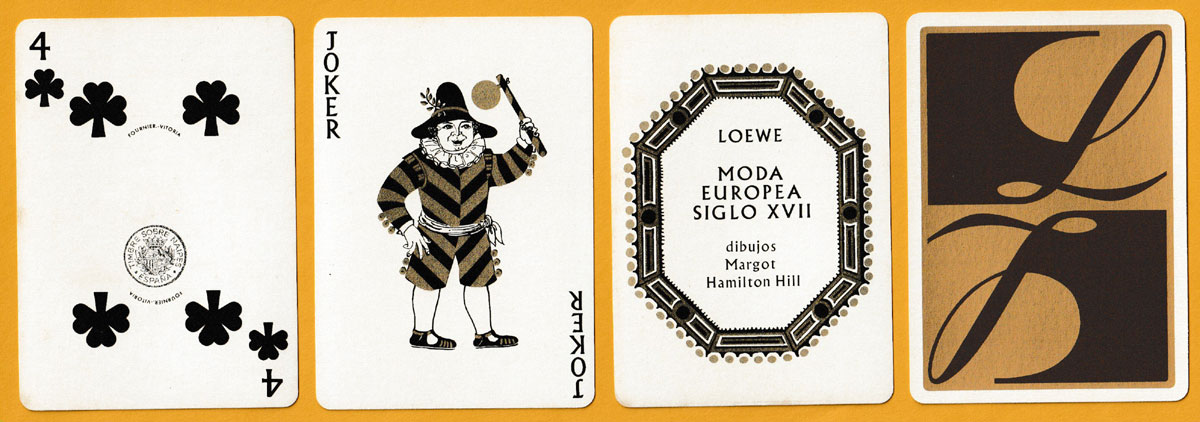 ‘Loewe: Moda Europea Siglo XVII’ publicity deck made by Heraclio Fournier, S.A., Vitoria, Spain, 1970