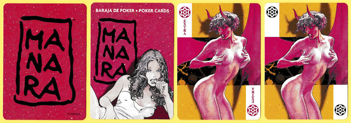 Manara: baraja de poker with illustrations by Maurilio Manara, published by Fournier, c.2010