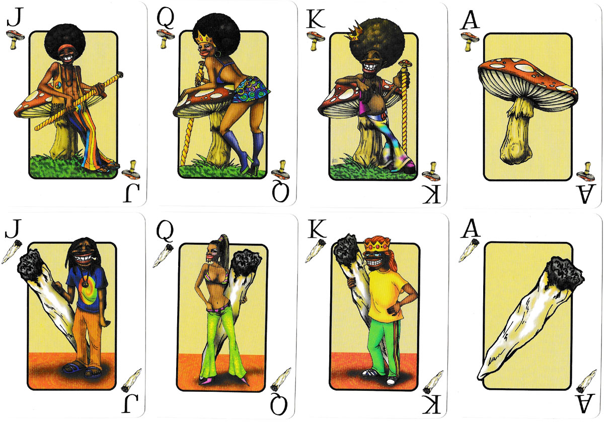 Rasta playing cards made by Heraclio Fournier in 2002 to celebrate the Rastafari religion