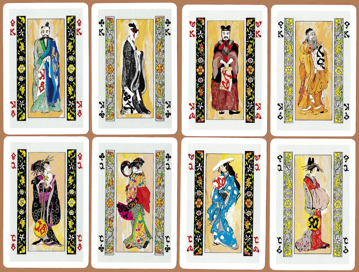 Secrets of the Far East playing cards published by Fournier featuring the designs of Violeta Monreal , Spain, c. 1991