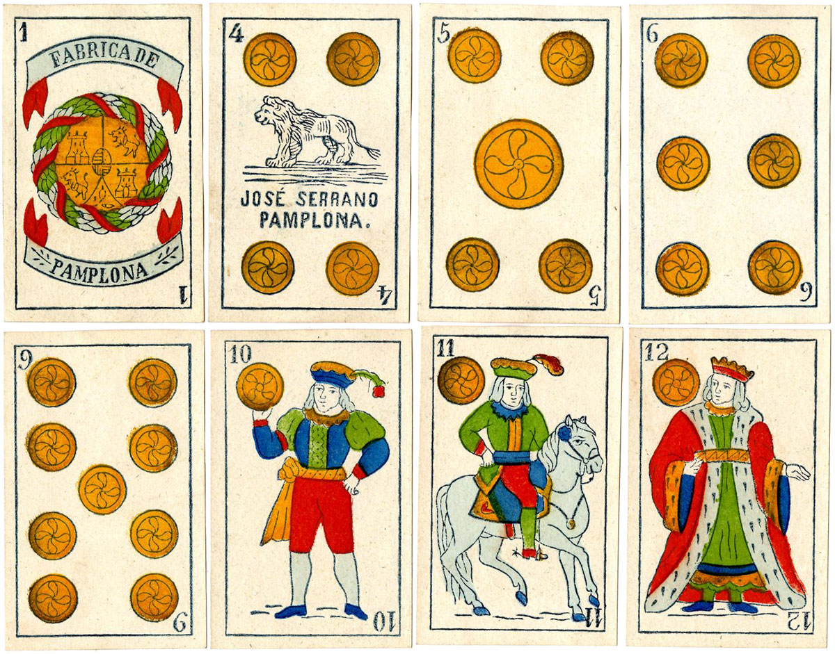 Raimundo García pattern playing cards produced in Pamplona by José Serano, c.1875. © The Trustees of the British Museum