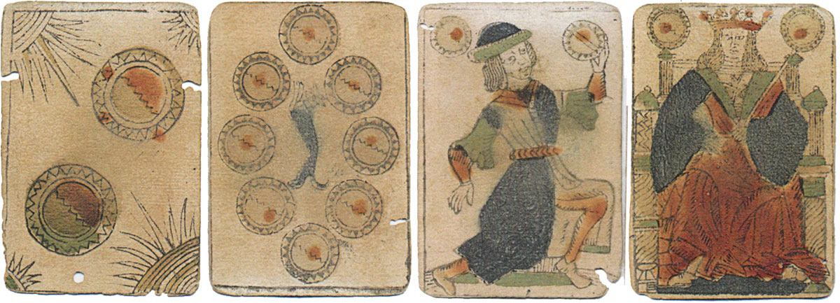 XV Century Spanish-suited playing cards, Leinfelden Spielkartenmuseum Inv B-1288