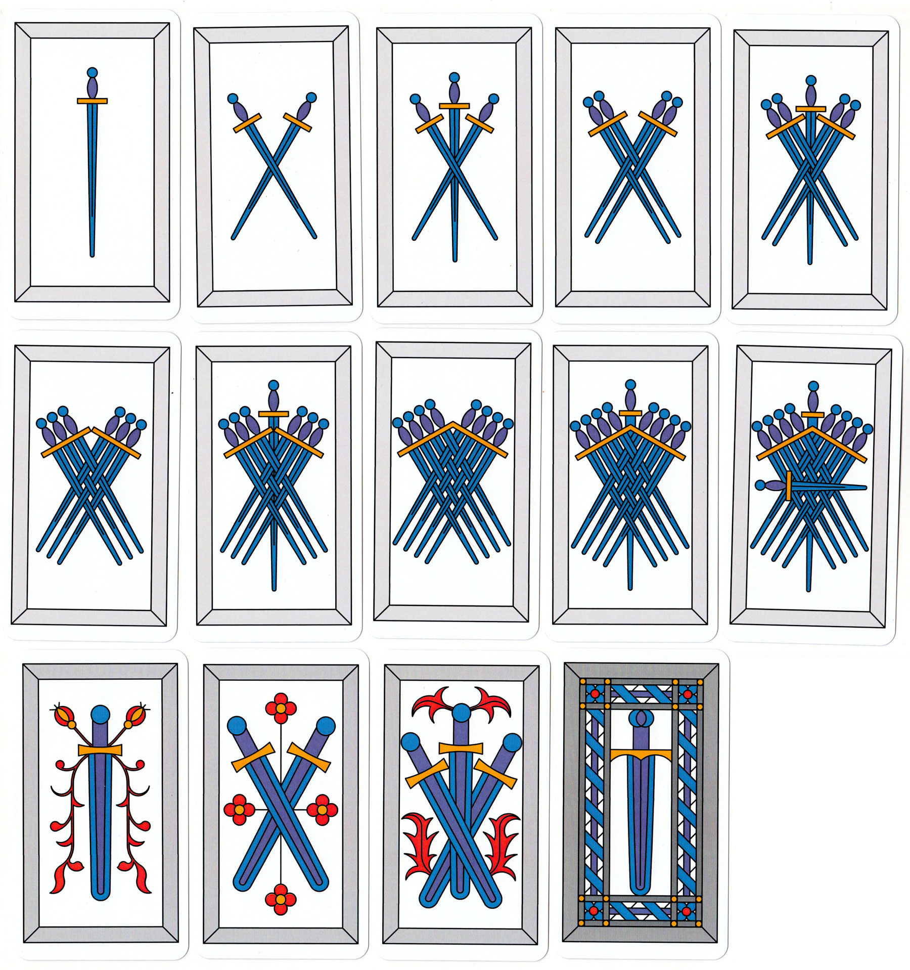 the suit of swords from Ulrich Kaltenborn’s new edition