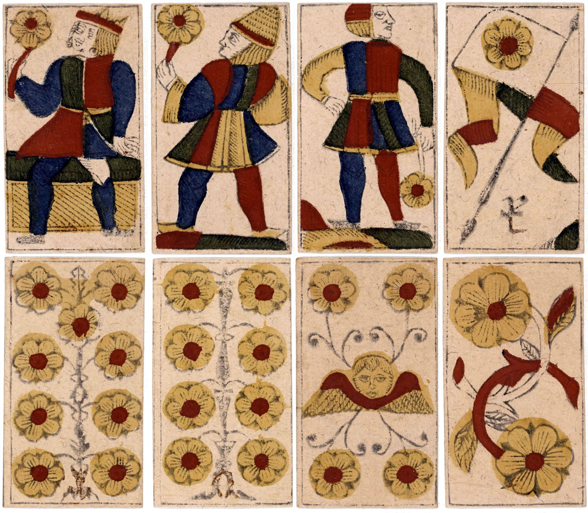 Swiss playing cards by Iehan Hemau, c.1630. Source gallica.bnf.fr