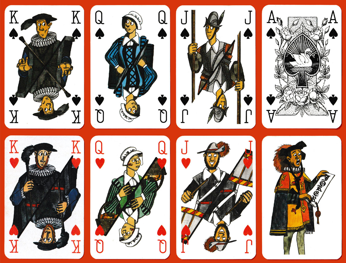 ‘La Compagnie de 1602’ commemorative deck printed by AGMüller, Neuhausen am Rheinfall, Switzerland, for La Compagnie de 1602, Geneva, 1991