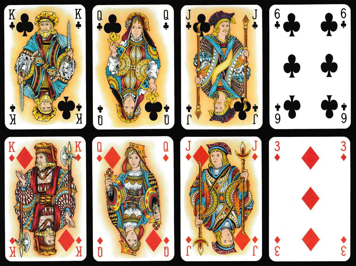 Tavaglione playing cards printed and published by AGMüller, Neuhausen am Rheinfall, Switzerland, 1985