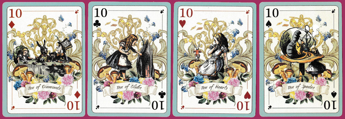 “Alice in Wonderland: we’re all mad here” playing cards published via Kickstarter, UK, 2020