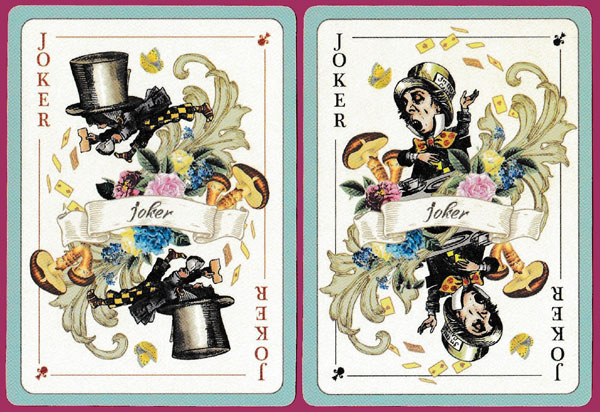 “Alice in Wonderland: we’re all mad here” playing cards published via Kickstarter, UK, 2020