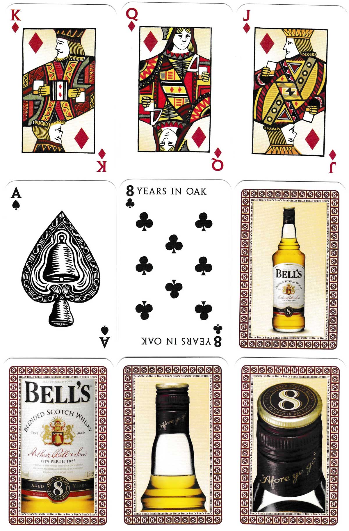 Bell’s Patience playing cards manufactured by Arthur Bell & Sons in 2006